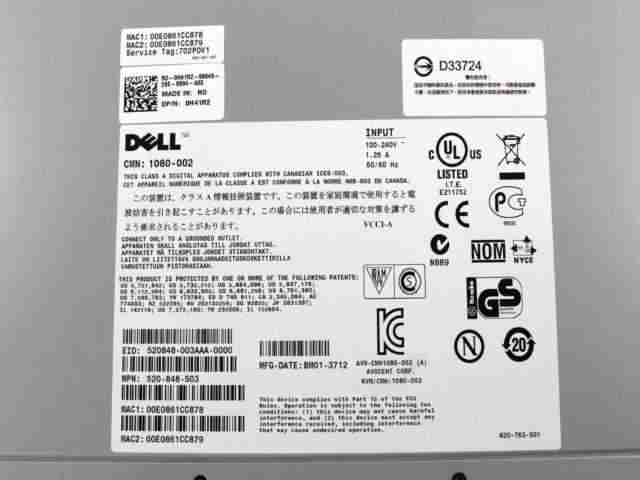 DELL 2162DS-1080-002 16 port KVM IP Virtual Media Switch H41R2